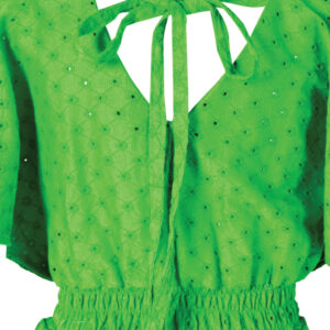 Φόρεμα κρουαζέ  σε πράσινο .Κωδικός 3592